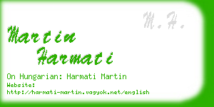 martin harmati business card